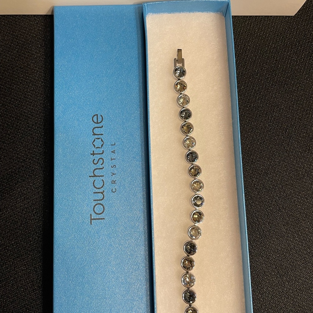 Touchstone Crystal Bracelet with Silver and Gold Accents